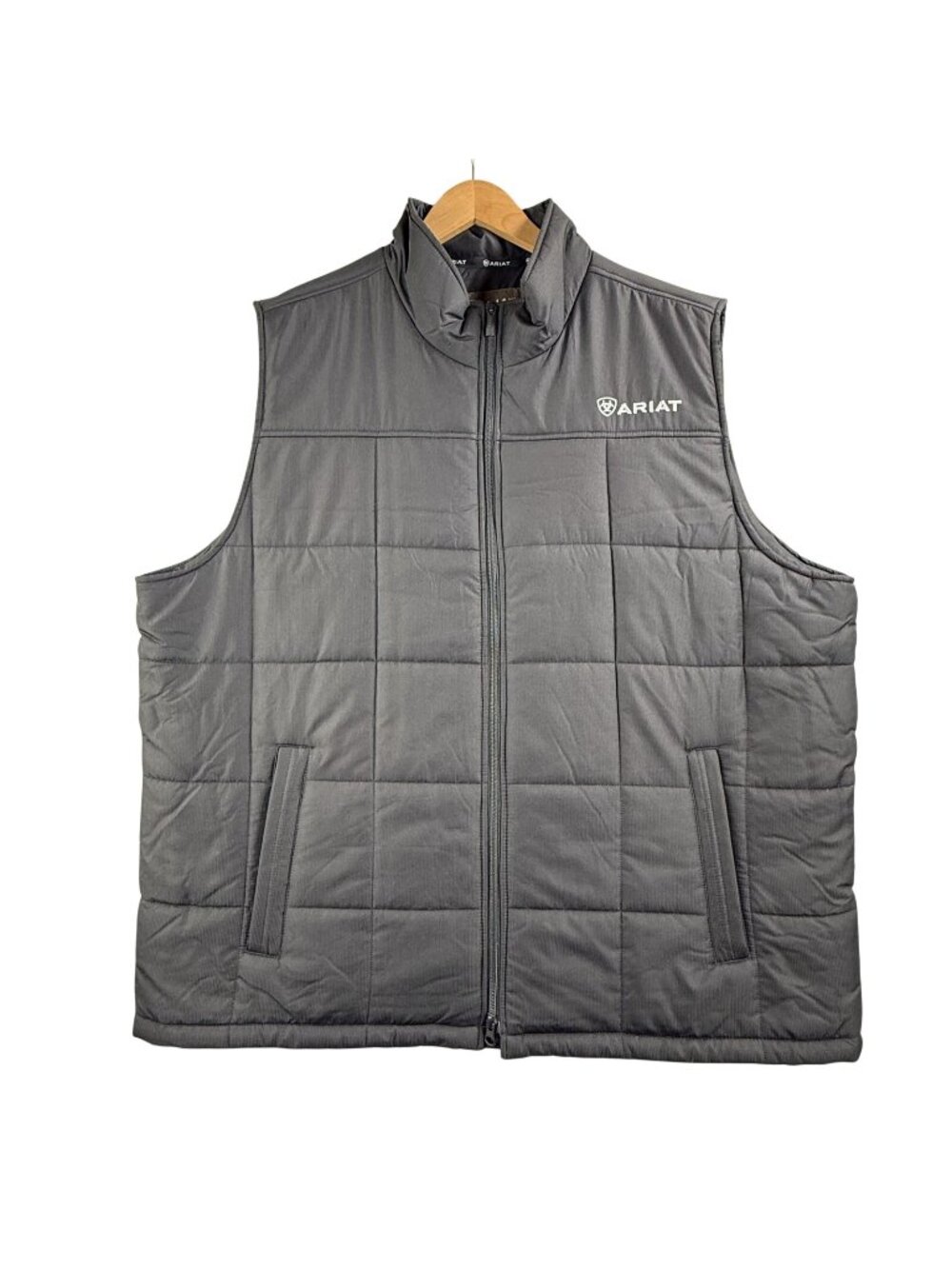 Ariat Vest Mens 2XL Black Crius Ins Quilted Insulated Fleece Lined Puffer Jacket
